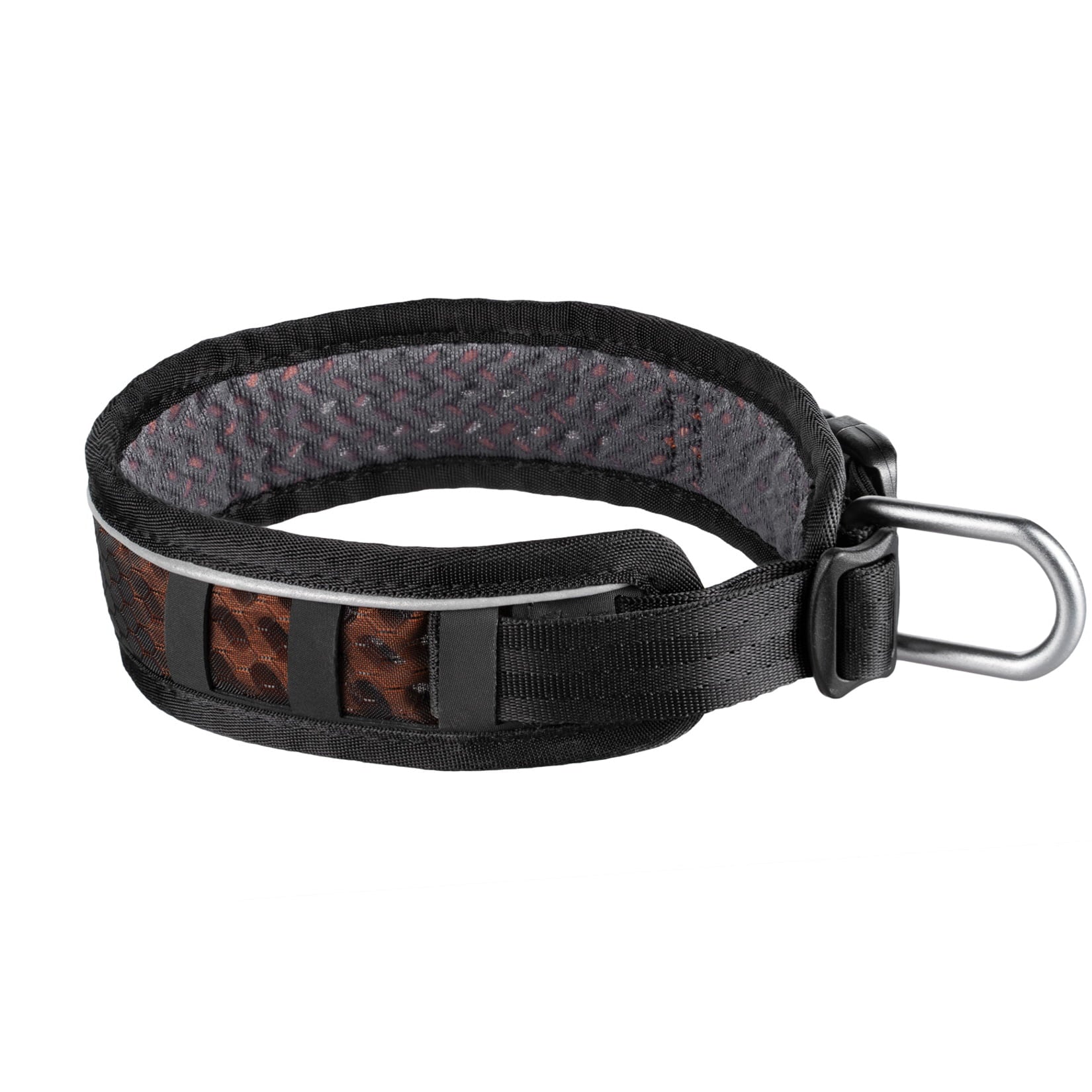 Rock Adjustable Collar – Coleira Esportiva para Cães (Preto/Laranja) | Non-stop dogwear